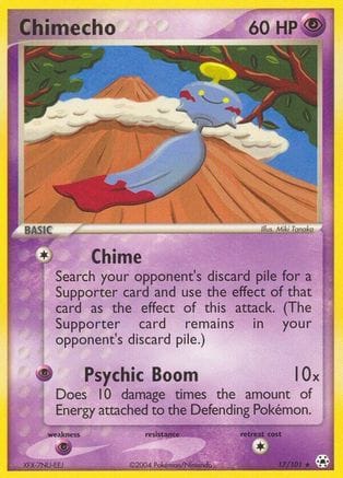 'Pokemon - 'Chimecho 017/101  - Reverse Holofoil Hidden Legends - Rare