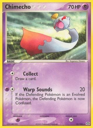 'Pokemon - 'Chimecho 012  - Reverse Holofoil Emerald - Rare