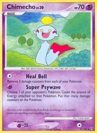 'Pokemon - 'Chimecho 021  - Reverse Holofoil Supreme Victors - Rare