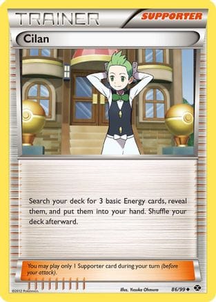 'Pokemon - 'Cilan 086/99  - Reverse Holofoil Next Destinies - Uncommon
