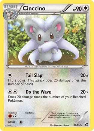 'Pokemon - 'Cinccino 089  Black and White - Rare