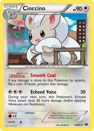 'Pokemon - 'Cinccino 085  - Reverse Holofoil Next Destinies - Holo Rare