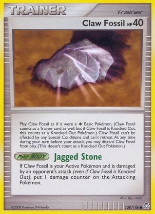 'Pokemon - 'Claw Fossil 138  Legends Awakened - Common