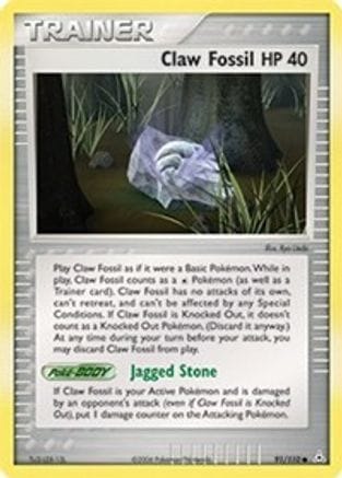 'Pokemon - 'Claw Fossil 091  Holon Phantoms - Common