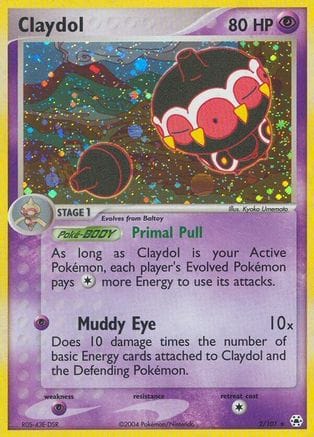 'Pokemon - 'Claydol 002/101  - Reverse Holofoil Hidden Legends - Holo Rare
