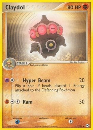'Pokemon - 'Claydol 031/101  Hidden Legends - Uncommon