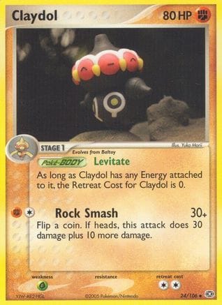'Pokemon - 'Claydol 024  Emerald - Uncommon