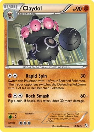 'Pokemon - 'Claydol 064  Dragons Exalted - Rare