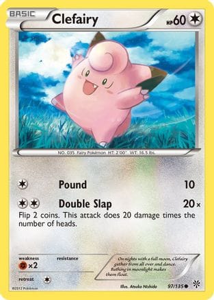 'Pokemon - 'Clefairy 097  Plasma Storm - Common