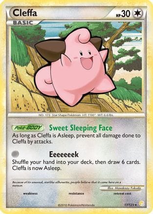 'Pokemon - 'Cleffa 017  - Reverse Holofoil HeartGold SoulSilver - Rare