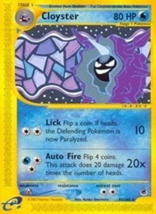 'Pokemon - 'Cloyster (42) 042  - Reverse Holofoil Expedition - Rare