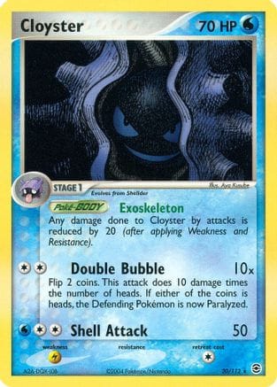 'Pokemon - 'Cloyster 020  - Reverse Holofoil FireRed & LeafGreen - Rare