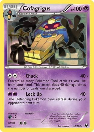 'Pokemon - 'Cofagrigus 052  - Reverse Holofoil Dark Explorers - Rare