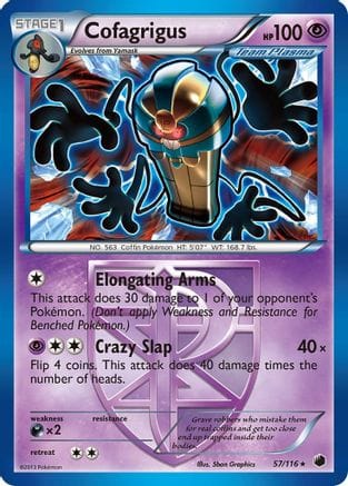 'Pokemon - 'Cofagrigus (Team Plasma) (57) 057  Plasma Freeze - Rare
