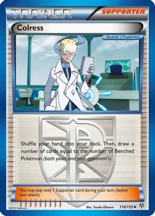 'Pokemon - 'Colress (Team Plasma) 118/135  Plasma Storm - Uncommon