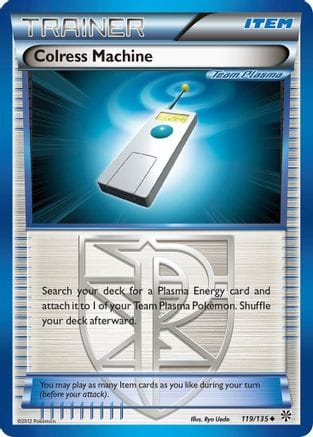 'Pokemon - 'Colress Machine (Team Plasma) 119/135  Plasma Storm - Uncommon