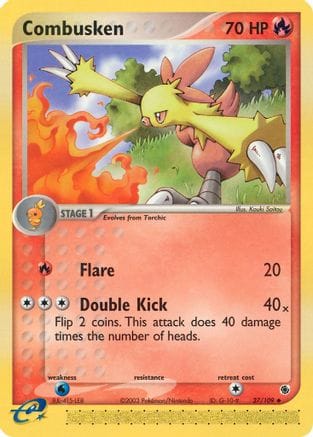 'Pokemon - 'Combusken 027/109  Ruby and Sapphire - Uncommon
