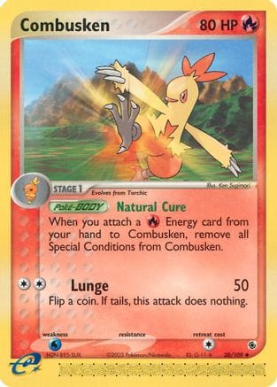 'Pokemon - 'Combusken 028/109  Ruby and Sapphire - Uncommon
