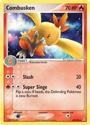 'Pokemon - 'Combusken 039/110  - Reverse Holofoil Holon Phantoms - Uncommon
