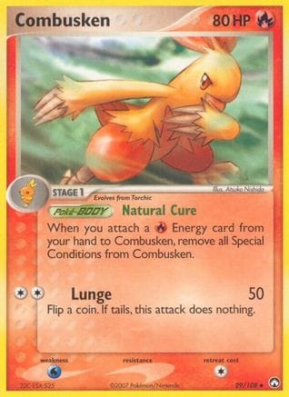 'Pokemon - 'Combusken 029/108  Power Keepers - Uncommon