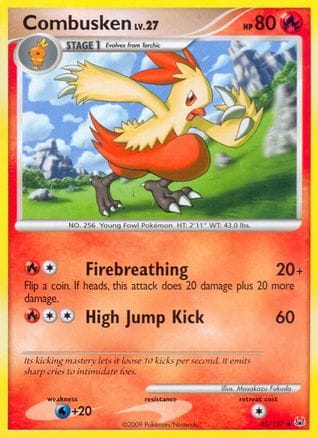 'Pokemon - 'Combusken 045  Platinum - Uncommon