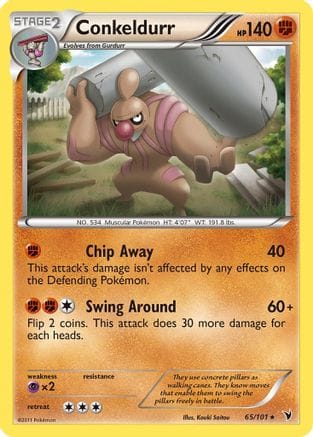 'Pokemon - 'Conkeldurr (65) 065  Noble Victories - Rare