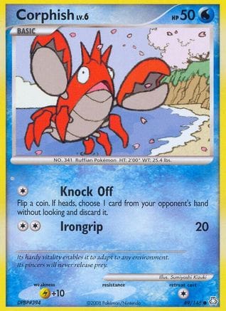 'Pokemon - 'Corphish 089  - Reverse Holofoil Legends Awakened - Common