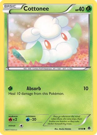 'Pokemon - 'Cottonee (9) 009  Emerging Powers - Common