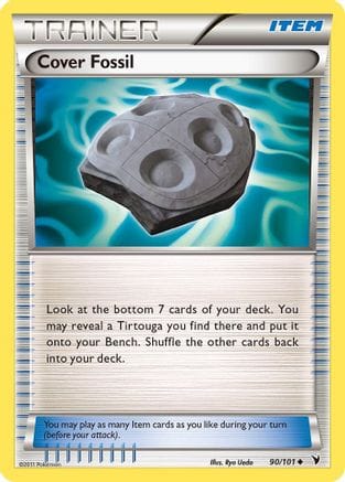 'Pokemon - 'Cover Fossil 090  - Reverse Holofoil Noble Victories - Uncommon