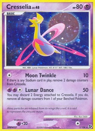 'Pokemon - 'Cresselia 002  - Holofoil Great Encounters - Holo Rare