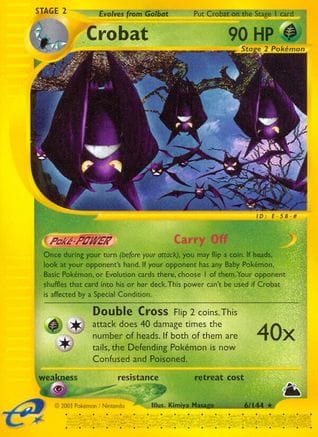 'Pokemon - 'Crobat (6) 006  Skyridge - Rare