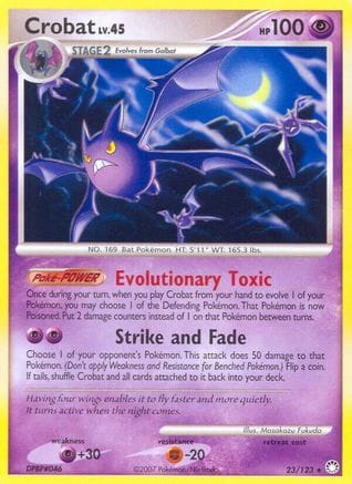 'Pokemon - 'Crobat 023  Mysterious Treasures - Rare