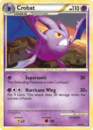 'Pokemon - 'Crobat 014  Unleashed - Rare