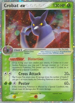 'Pokemon - 'Crobat ex 096  Deoxys - Ultra Rare