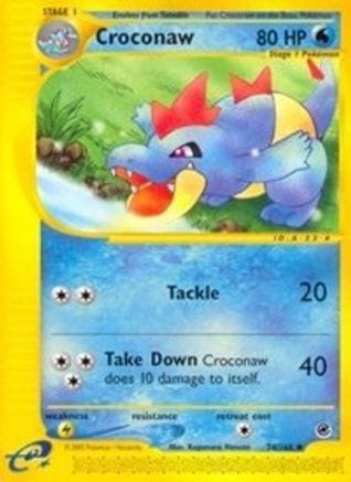 'Pokemon - 'Croconaw 074/165  Expedition - Uncommon