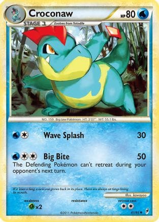 'Pokemon - 'Croconaw 041  Call of Legends - Uncommon