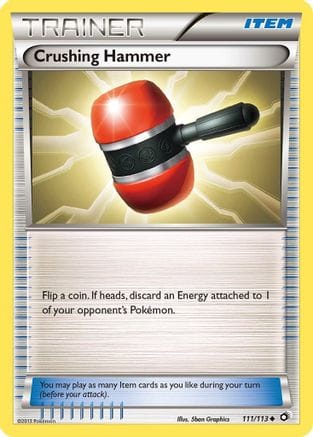 'Pokemon - 'Crushing Hammer 111/113  - Reverse Holofoil Legendary Treasures - Uncommon