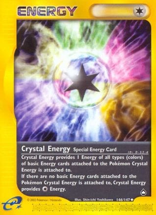 'Pokemon - 'Crystal Energy 146  - Reverse Holofoil Aquapolis - Uncommon