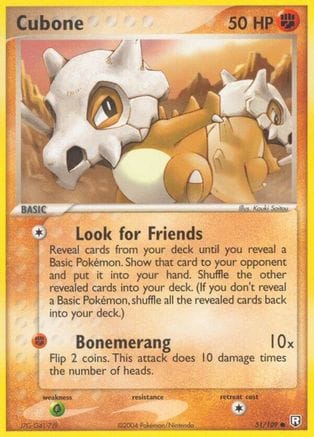 'Pokemon - 'Cubone 051/109  Team Rocket Returns - Common