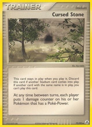 'Pokemon - 'Cursed Stone 072/92  Legend Maker - Uncommon