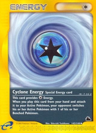 'Pokemon - 'Cyclone Energy 143  Skyridge - Uncommon