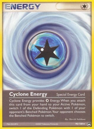 'Pokemon - 'Cyclone Energy 090/108  Power Keepers - Uncommon