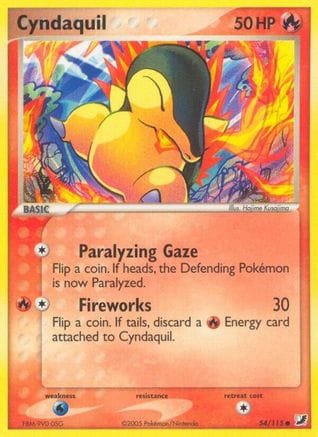 'Pokemon - 'Cyndaquil 054/115  Unseen Forces - Common