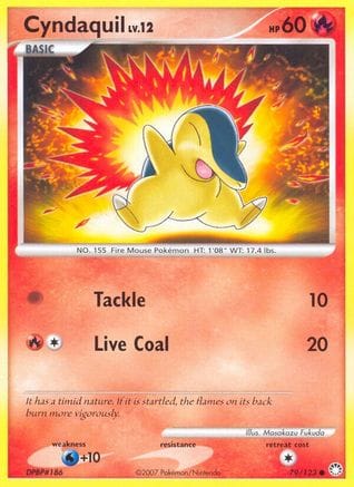 'Pokemon - 'Cyndaquil 079/123  - Reverse Holofoil Mysterious Treasures - Common