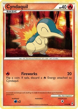 'Pokemon - 'Cyndaquil 055/95  Call of Legends - Common