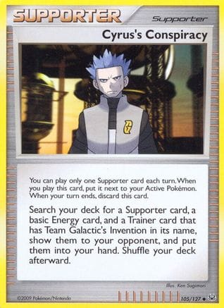 'Pokemon - 'Cyrus's Conspiracy 105/127  Platinum - Uncommon