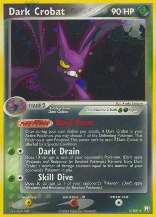'Pokemon - 'Dark Crobat 003  Team Rocket Returns - Holo Rare