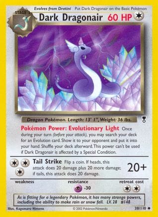 'Pokemon - 'Dark Dragonair 038/110  - Reverse Holofoil Legendary Collection - Uncommon