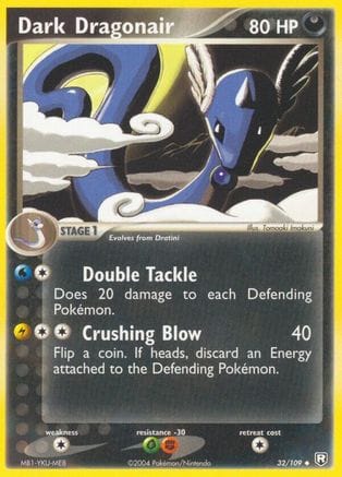 'Pokemon - 'Dark Dragonair 032/109  Team Rocket Returns - Uncommon