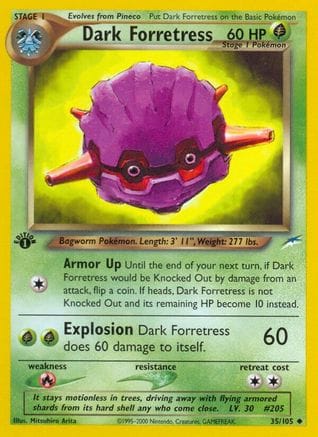 'Pokemon - 'Dark Forretress 035/105  - Unlimited Neo Destiny - Uncommon